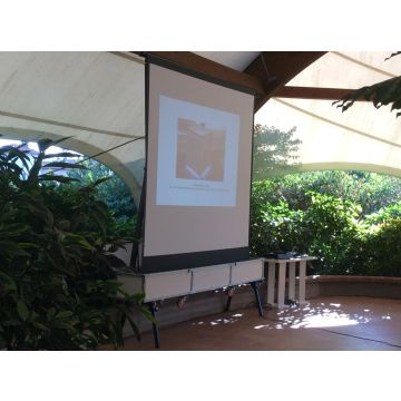 190x107cm formato 16:9 Schermo Motorizzato salita dal basso FENIX  