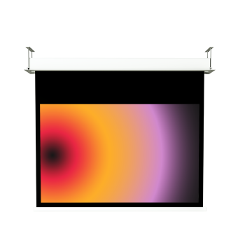 190 x 142 cm formato 4:3 schermo a motore inceiling evo con bordi (215cm)