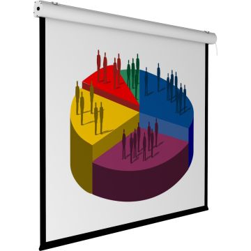 190X142 cm in formato 4:3 Schermo Motorizzato Bordato Eikon