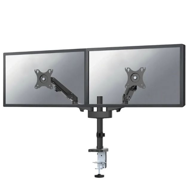 Staffa da scrivania per 2 monitor Newstar DS70-750BL2 