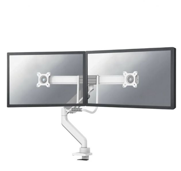 Staffa da scrivania per 2 monitor Newstar DS75-450WH2