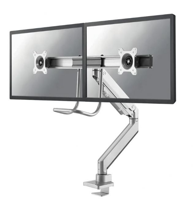 Staffa da scrivania per 2 monitor Newstar NM-D775DXSILVER 