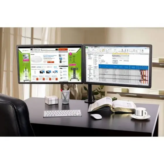 Staffa da scrivania per 2 monitor IC Intracom 027514IC